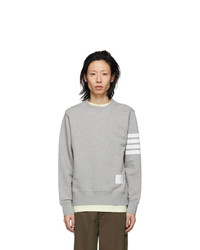 Thom Browne Grey 4 Bar Classic Sweatshirt