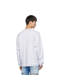 Alexander Wang Grey Chynatown Long Sleeve Sweatshirt