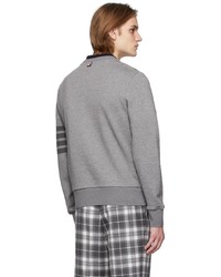 Thom Browne Grey Classic Loopback 4 Bar Sweatshirt