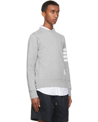 Thom Browne Grey Cotton Loopback 4 Bar Sweatshirt