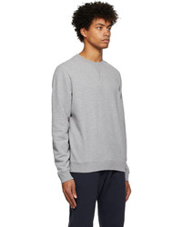 Sunspel Grey Crewneck Sweatshirt