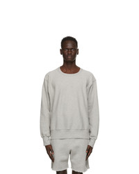 Les Tien Grey Crop Sweatshirt