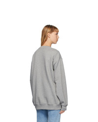 Acne Studios Grey French Terry Oversized Sweatshirt