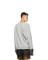 Dries Van Noten Grey Layered Sweatshirt