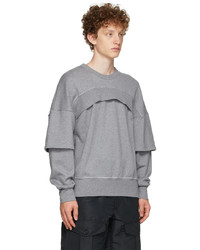 Alexander McQueen Grey Layered Sweatshirt