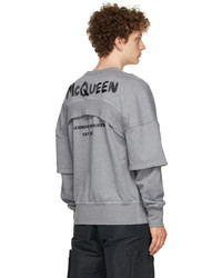 Alexander McQueen Grey Layered Sweatshirt