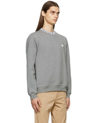 Lacoste Grey Logo Collar Sweatshirt