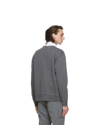 Thom Browne Grey Loopback Classic Sweatshirt