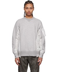 Sacai Grey Ma 1 Sweatshirt