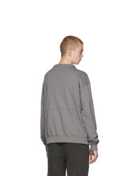 C2h4 Grey Mock Neck Sweatshirt