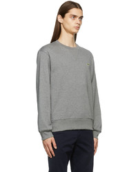 Lacoste Grey Organic Cotton Unisex Classique Sweatshirt