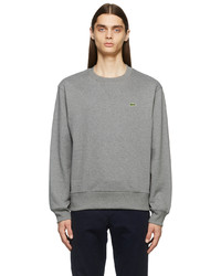 Lacoste Grey Organic Cotton Unisex Classique Sweatshirt