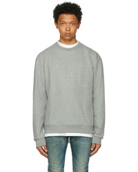 John Elliott Grey Oversized Pullover Sweatshirt