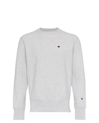 Champion Grey Reverse Weave Terry Cotton Sweatshirt