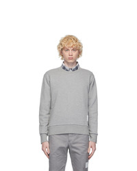 Thom Browne Grey Rwb Stripe Sweatshirt