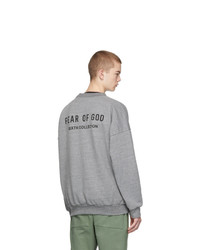 Fear Of God Grey Sixth Collection Logo Sweatshirt