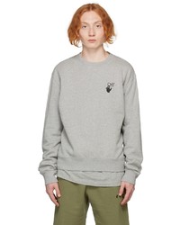 Off-White Grey Slim Degrade Arrows Sweatshirt