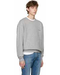 Balenciaga Grey Small Logo Sweatshirt