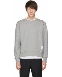 Thom Browne Grey Stripe Crewneck Sweatshirt