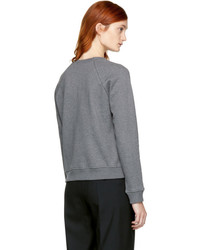 Carven Grey Studs Sweatshirt