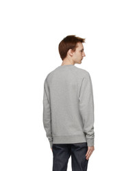 MAISON KITSUNÉ Grey Tricolor Fox Patch Sweatshirt