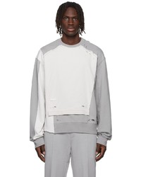 C2h4 Grey Vagrant Distressed Sweatshirt