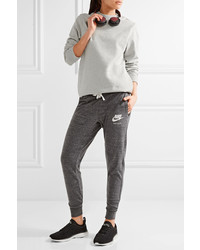 Nike Lab Essentials French Stretch Cotton Terry Sweatshirt Light Gray