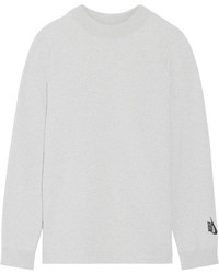 Nike Lab Essentials French Stretch Cotton Terry Sweatshirt Light Gray