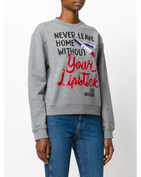 Love Moschino Lipstick Sweatshirt
