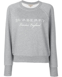 Burberry Logo Embroidered Sweatshirt