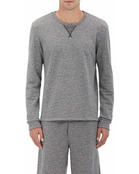 Barneys New York Mlange Cotton Blend Sweatshirt