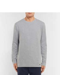 Hanro Mlange Stretch Cotton Jersey Sweatshirt