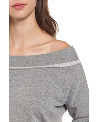 Stateside Off The Shoulder Fleece Sweatshirt