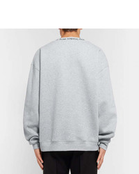 Acne Studios Printed Fleece Back Cotton Jersey Sweatshirt