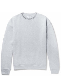 Acne Studios Printed Fleece Back Cotton Jersey Sweatshirt