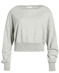 Socialite Ruched Sleeve Sweatshirt