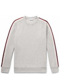 Sandro Striped Loopback Cotton Blend Jersey Sweatshirt