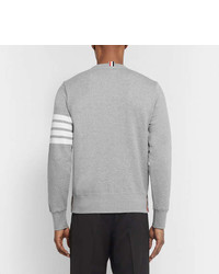 Thom Browne Striped Loopback Cotton Jersey Sweatshirt