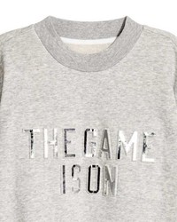 H&M Sweatshirt With Printed Design