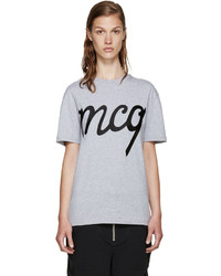 MCQ Alexander Ueen Grey Logo T Shirt