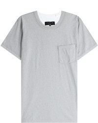 rag & bone Cotton T Shirt With Breast Pocket