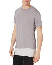Topman Double Layer Longline T Shirt