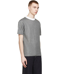 Kolor Grey Contrast Collar T Shirt