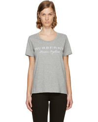 Burberry Grey Logo Mera T Shirt