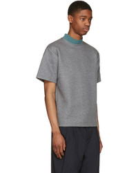 Kolor Grey Mock Neck T Shirt