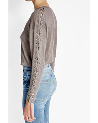 IRO Linen T Shirt With Lace Up Details