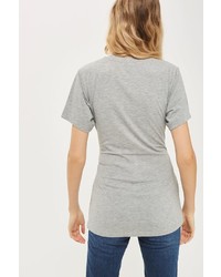 Topshop Longline Corset T Shirt