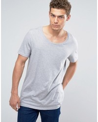 Asos Longline T Shirt With Scoop Neck