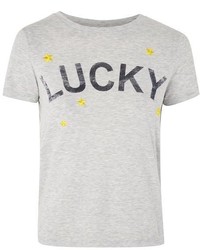 Topshop Lucky Motif T Shirt