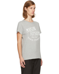 MAISON KITSUNE Maison Kitsun Grey Palais Royal T Shirt